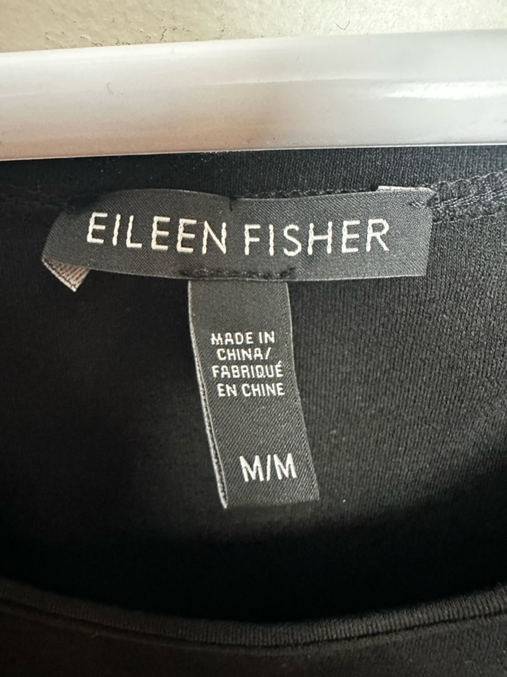 Eileen Fisher 100% Silk Sleeveless Tank Top Women's Size Medium Black Minimalist - Picture 5 of 7